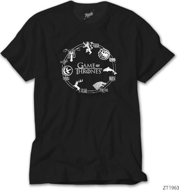 Wuqhu Game Of Family Members Siyah Tişört - Image 1