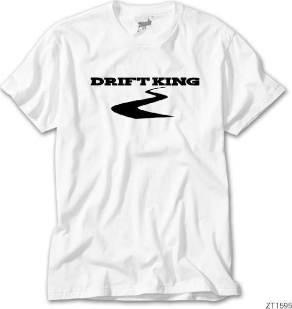 Lunas Glow Drift King 2 Beyaz Tişört - Image 1