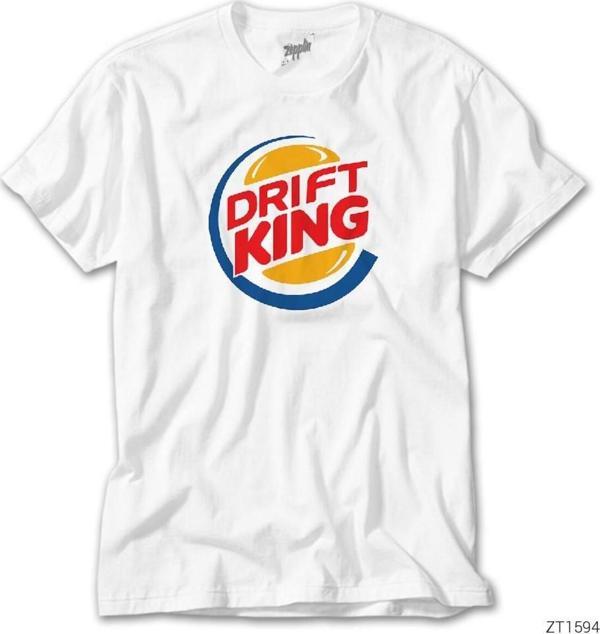 Wuqhu Drift King 1 Beyaz Tişört - Image 1