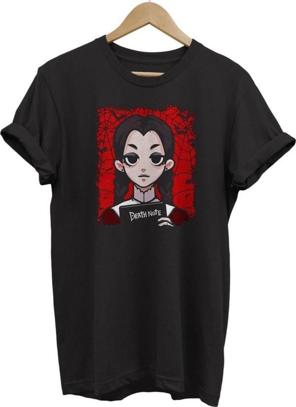 Remonz Death Note Baskılı %100 Pamuk Basic T-Shirt Normal Beden Tişört - Image 1