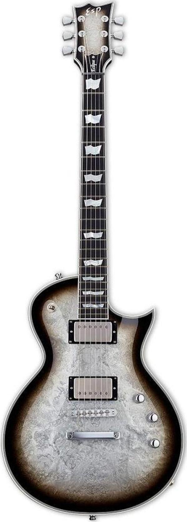 ESP Eclipse Custom Silver Liquid Metal Burst Elektro Gitar - Image 1