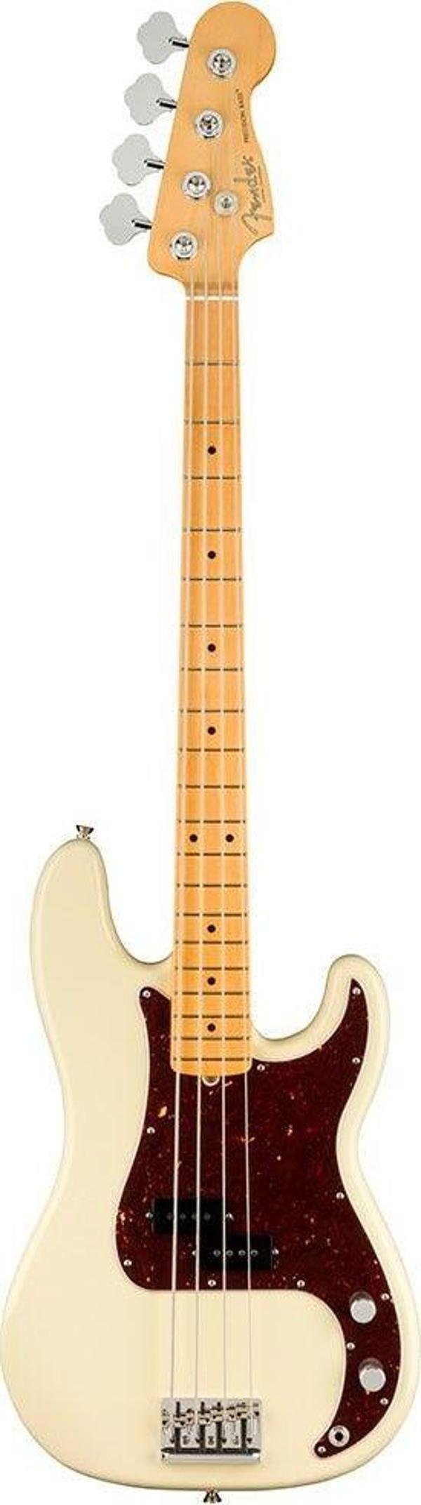 Fender American Professional II Precision Bass Akçaağaç Klavye Olympic White Bas Gitar - Image 1