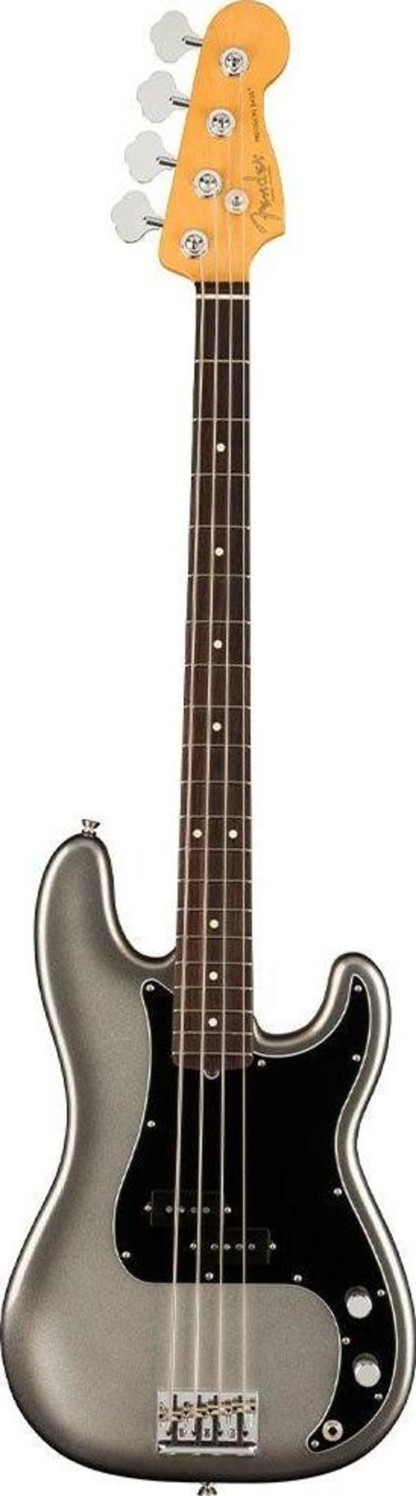 Fender American Professional II Precision Bass Gülağacı Klavye Mercury Bas Gitar - Image 1