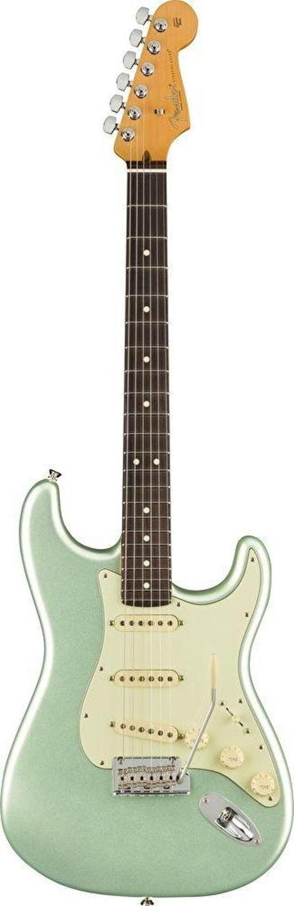 Fender American Professional II Stratocaster Gülağacı Klavye Mystic Surf Green Elektro Gitar - Image 1