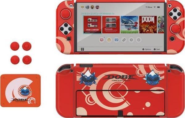 Nintendo Switch Oled Çoklu Koruma Kiti 8 İN 1 DOBE TNS-1192R - Image 1