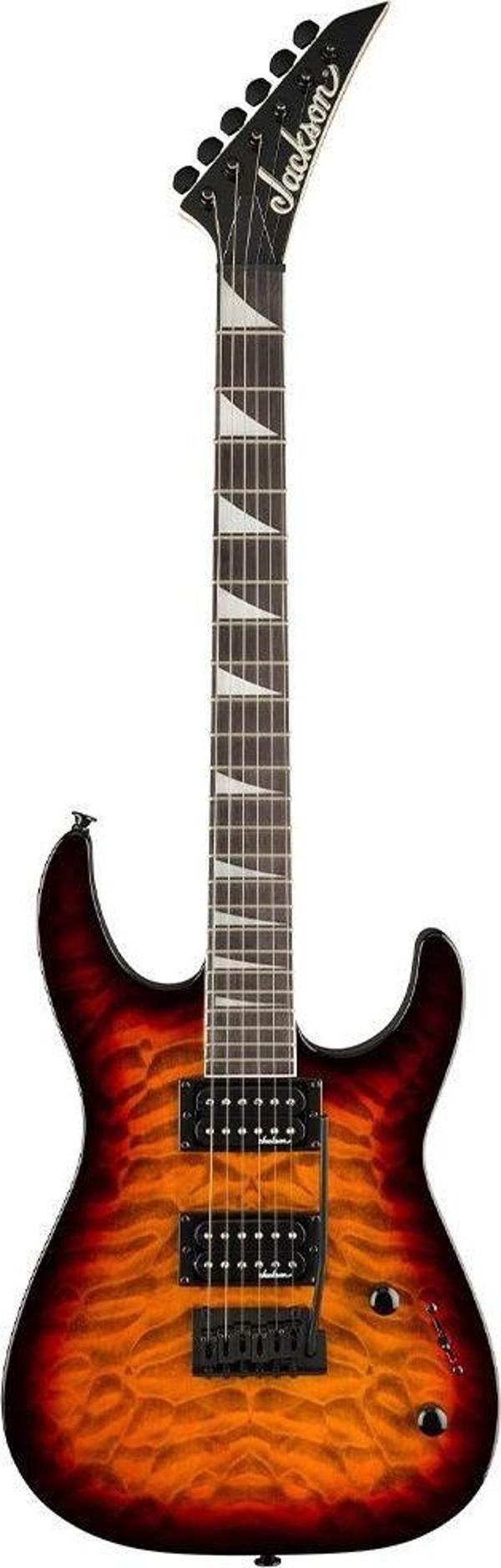 Jackson JS20 Dinky DKQ 2PT Amaranth Klavye Transparent Tobacco Burst Elektro Gitar - Image 1