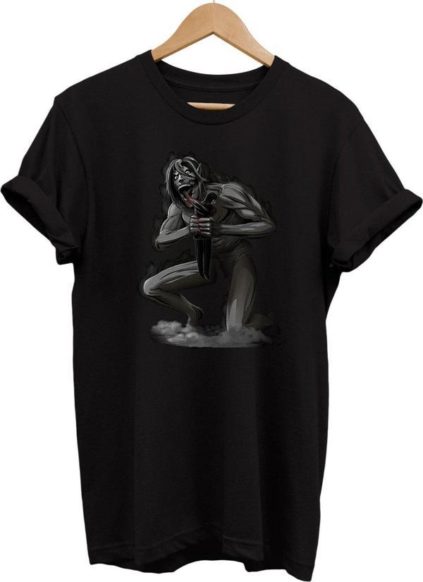 Remonz Attack On Titan Baskılı %100 Pamuk Basic T-Shirt Normal Beden Tişört - Image 1