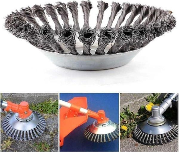 Motorlu Tırpan Kıyı Temizleme Çelik Fırça Başlık 15 cm - Image 1