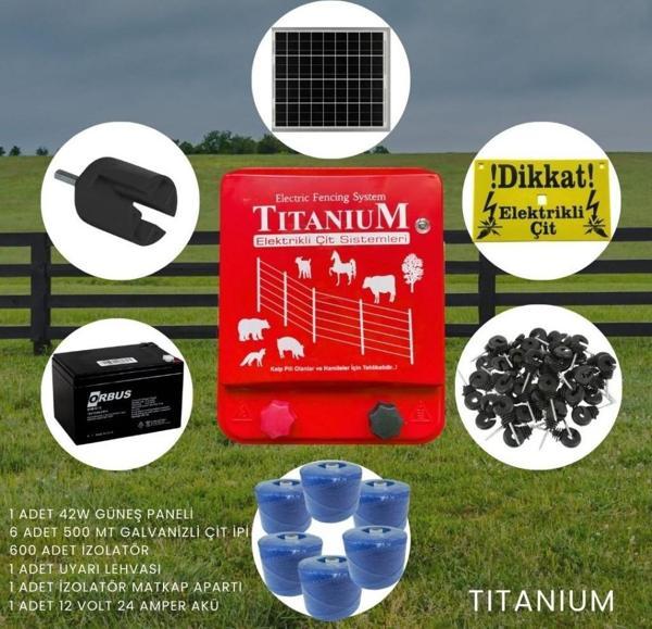 Titanium Night Shock 30K Elektirikli Çit Sistemi Set-5 Domuz Kovucu - Image 1