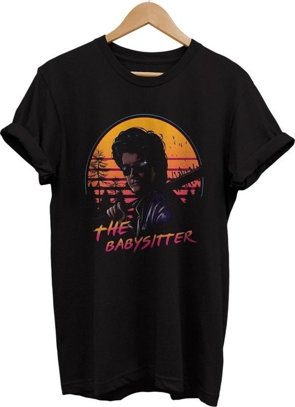 Remonz The Stranger Things Baskılı %100 Pamuk Basic T-Shirt Normal Beden Tişört - Image 1