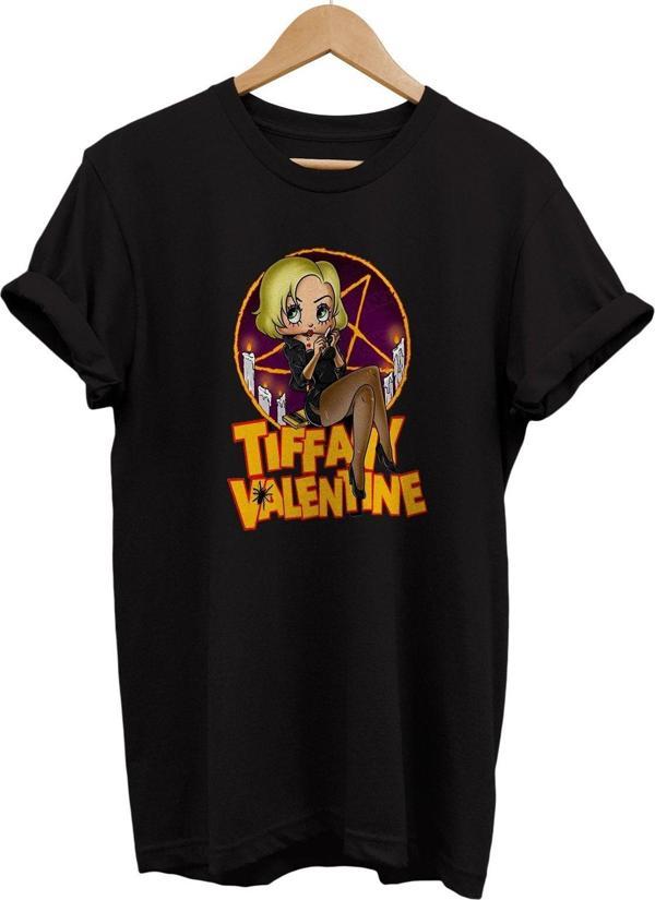 Remonz Chucky Tiffany Valentine Baskılı %100 Pamuk Basic T-Shirt Normal Beden Tişört - Image 1