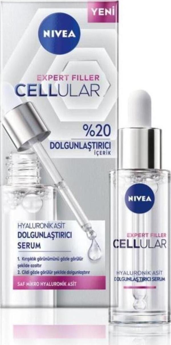 Cellular Expert Filler Dolgunlaştırıcı Cilt Serumu 30ml, Yoğun Nemlendirici, Saf Hyaluronik Asit - Image 1