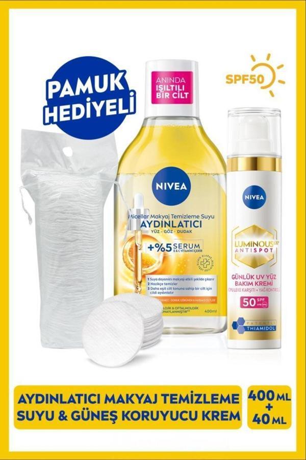 Luminous630 Thiamidol Etkili Leke Karşıtı Gündüz Kremi 40ml Ve Micellar Makyaj Temizleme Suyu 400ml - Image 1