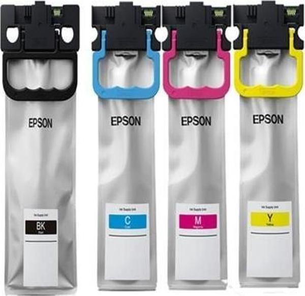 EPSON T01C1-T01C4  MPS ORJINAL CHIPLI WorkForce Pro WF-C529 WF-C579 4 ADET MUADİL KARTUŞ - Image 1
