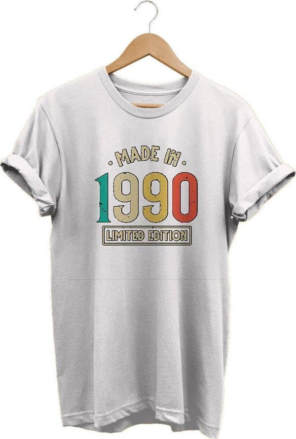 Remonz 1990 Baskılı Beyaz, %100 Pamuk Basic (Normal Beden) T-Shirt - Image 1