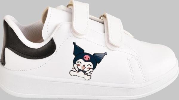 Kuromi Baskılı Cırtlı Kız Çocuk Spor Ayakkabı Sneaker - Image 1
