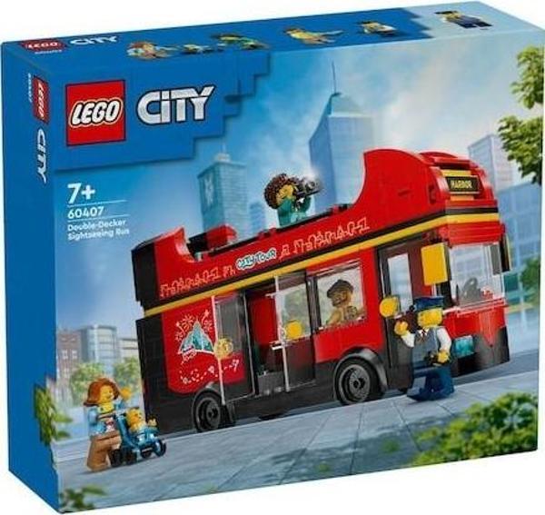 Lego City Kırmızı İki Katlı Gezi Otobüsü 60407 Lisanslı Ürün - Image 1