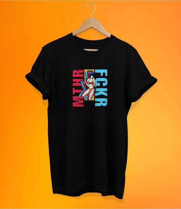 Remonz Mthr.. Baskılı Siyah, %100 Pamuk Basic (Normal Beden) T-Shirt - Image 1