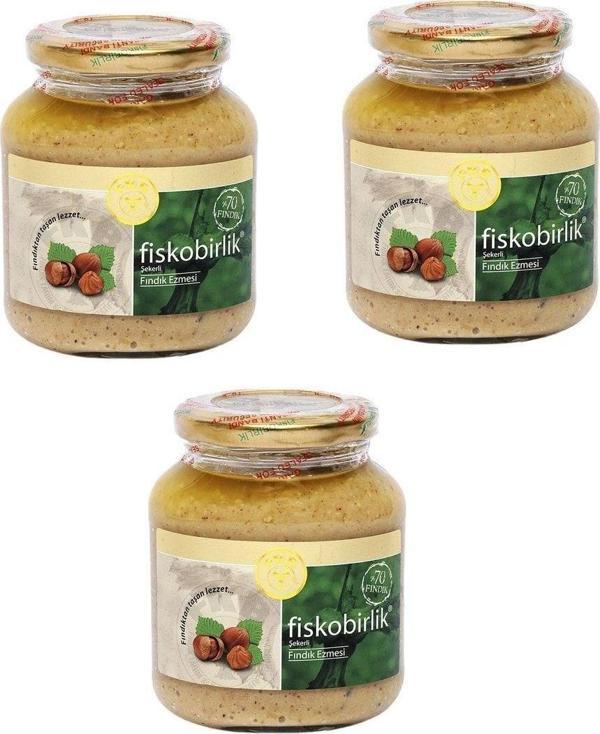 Fiskobirlik Fındık Ezmesi 300 gr x 3 Adet - Image 1