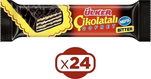 Ülker Bitter Çikolatalı Gofret 36g x 24 adet - Image 1