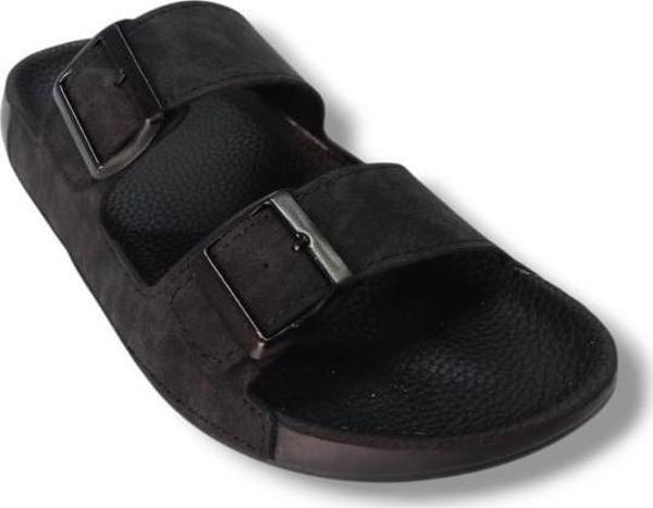 Witta 52551-25 Deri Çift Bant Anatomik Erkek Terlik - Image 1