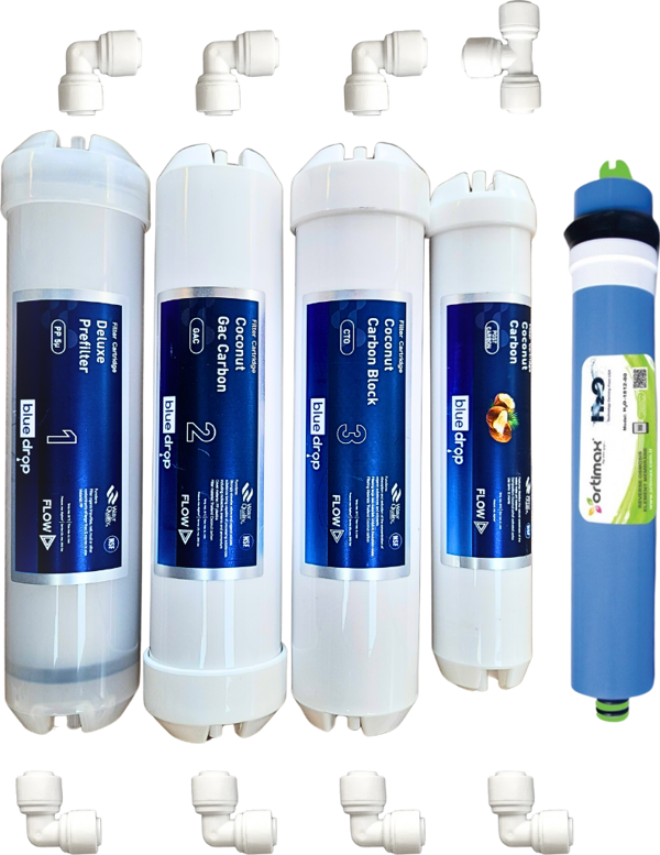 Hyperwell Bluedrop Genel Markalar İçin Premium 5'li İnline Filtre Seti - Image 1