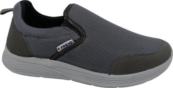 Zerhan Erkek Gri File Bağcıksız Günlük Kullanım Spor Ayakkabı - Image 1