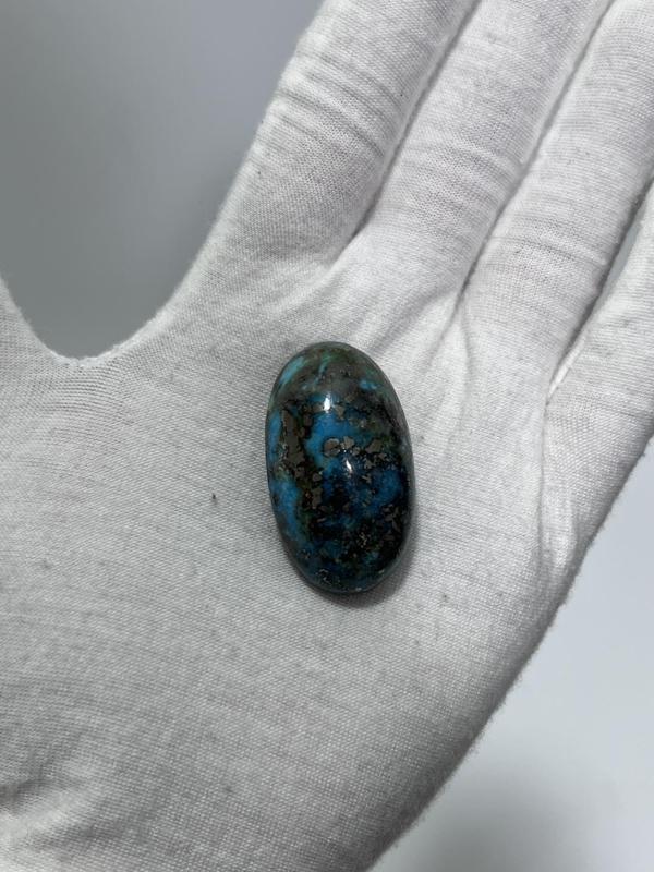 Okyanus Temalı Doğal Kabaşon Firuze Taşı 103,6 Karat - Turkuaz Taşı 20,74 Gram - Image 1