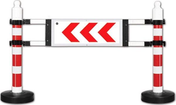 Dubalı Uyarı Levhalı Bariyer, Viraj Levha 1800 x 1200 mm - Image 1