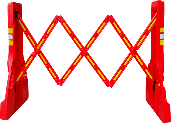 Akordiyon Bariyer Kırmızı 230 x 110 cm - Image 1