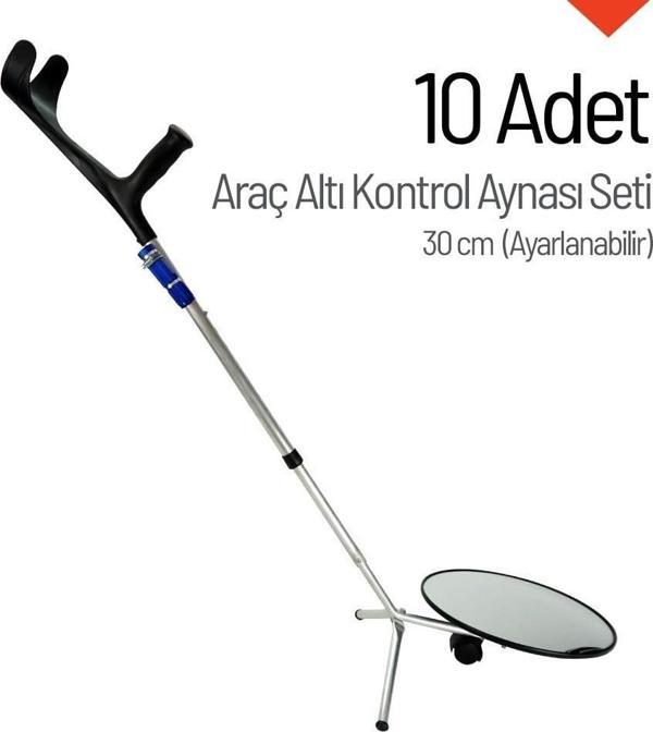 Araç Altı Arama Aynası 30 cm Ayarlanabilir Onlu Set - Image 1