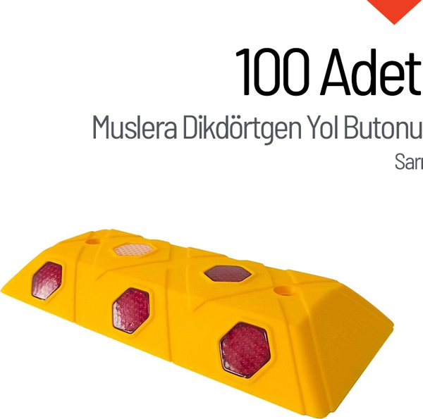 100'lü Muslera Dikdörtgen Yol Butonu Seti - Image 1
