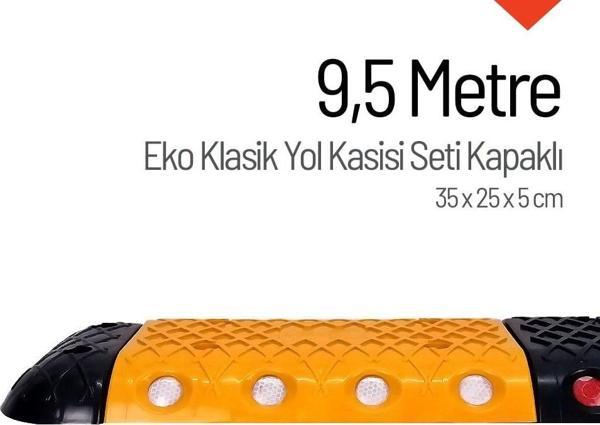 Eko Klasik Hız Kesici Set Kapaklı Plastik, Yol Kasisi 9,5 metre - Image 1