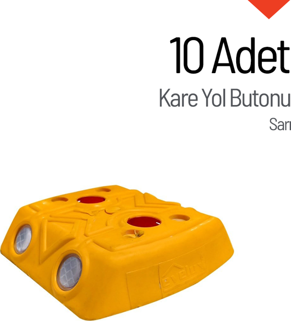 10'lu Kare Yol Butonu Seti - Image 1