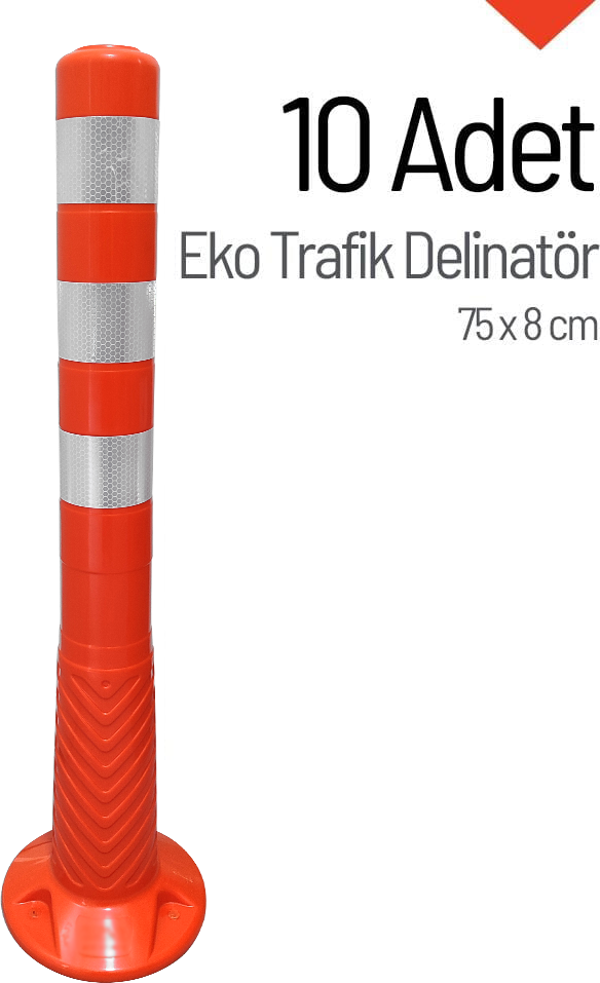 Eko Trafik Delinatör 75 x 8 cm, Esnek Duba 10 Adet - Image 1