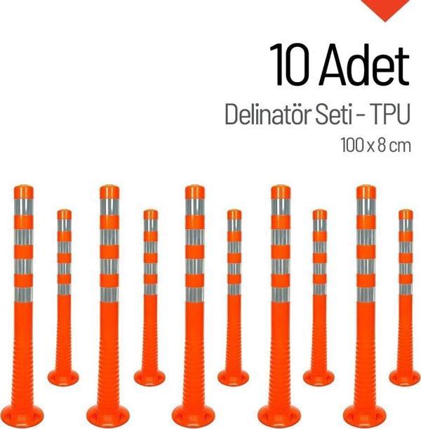 Delinatör 100 x 8 cm 10 Adet, Esnek Duba - Image 1