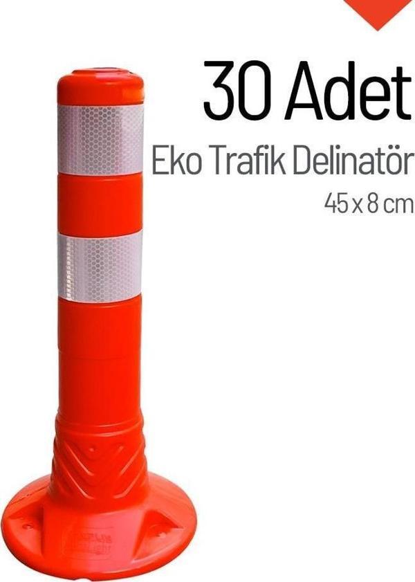 Eko Trafik Delinatörü 45 x 8 cm, Esnek Duba 30 Adet - Image 1