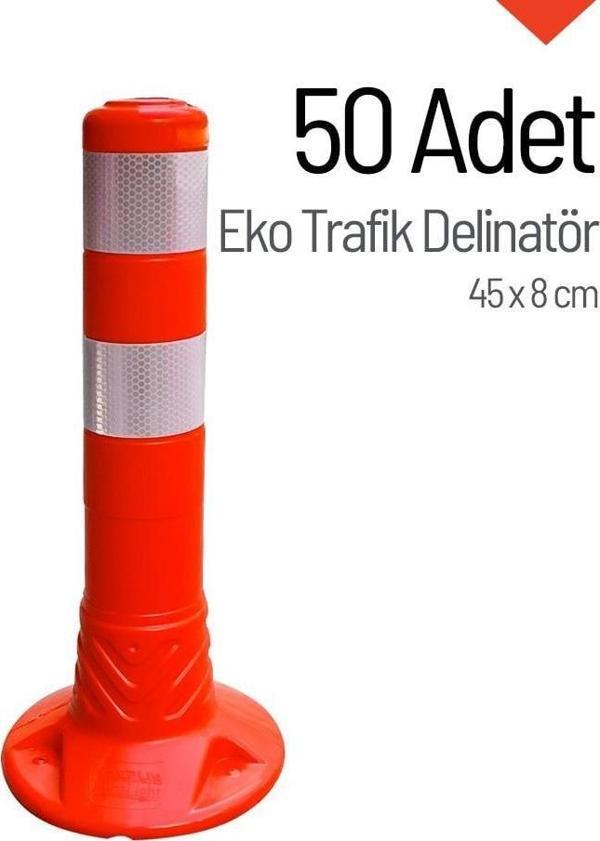 Eko Trafik Delinatörü 45 x 8 cm, Esnek Duba 50 Adet - Image 1