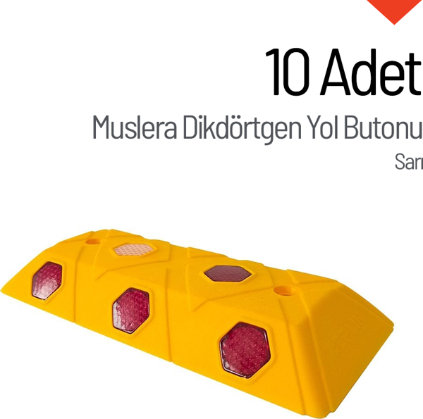 10'lu Muslera Dikdörtgen Yol Butonu Seti - Image 1