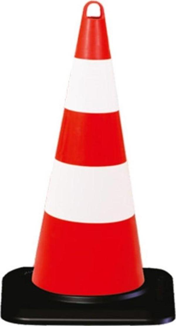 Eko Trafik Konisi 75 cm Ağırlıklı - Reflektifli Trafik Dubası - Image 1