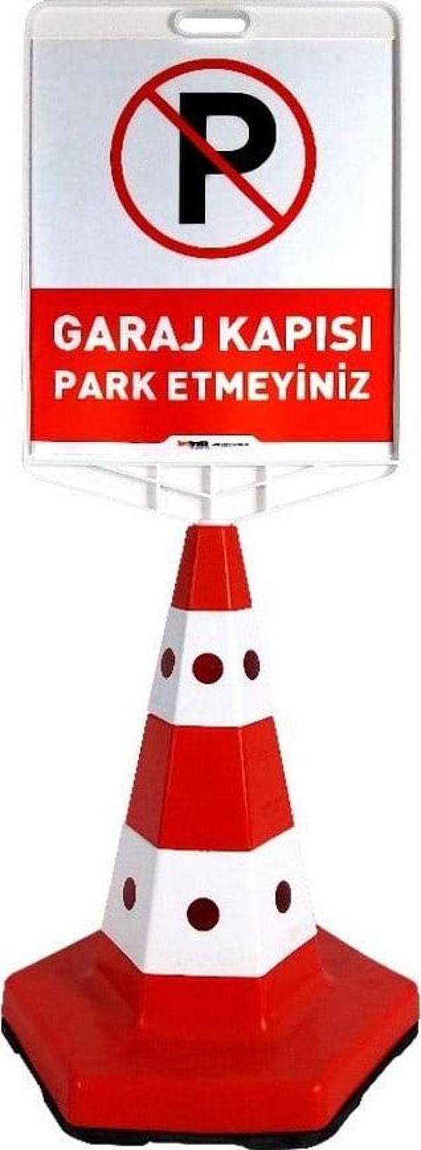Garaj Kapısı Park Etmeyiniz Klasik Kedi Gözü Koni Seti Trafik Dubası - Image 1