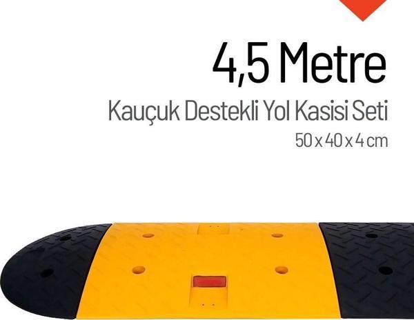 Kauçuk Yol Kasisi Destekli, Hız Kesici Set 4,5 Metre - Image 1