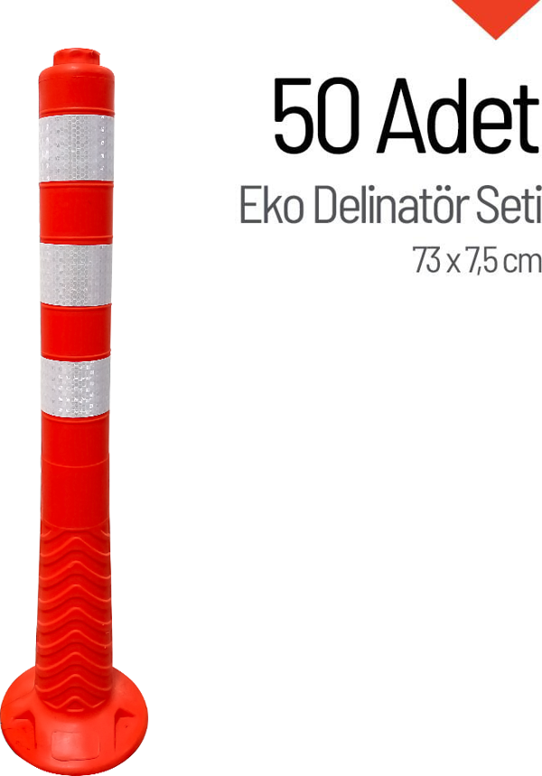 50'li Delinatör 73 x 7,5 cm EKO, Esnek Duba - Image 1