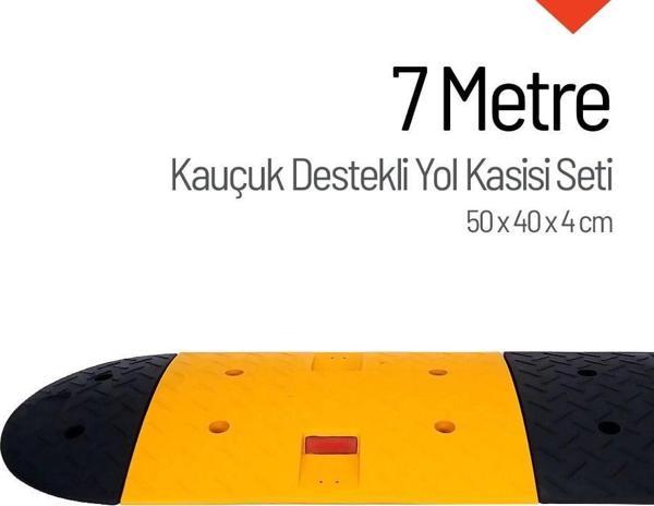 Kauçuk Yol Kasisi Destekli, Hız Kesici Set 7 Metre - Image 1