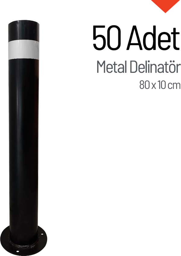 50'li Metal Delinatör Seti, Metal Duba 80 x 10 cm - Image 1