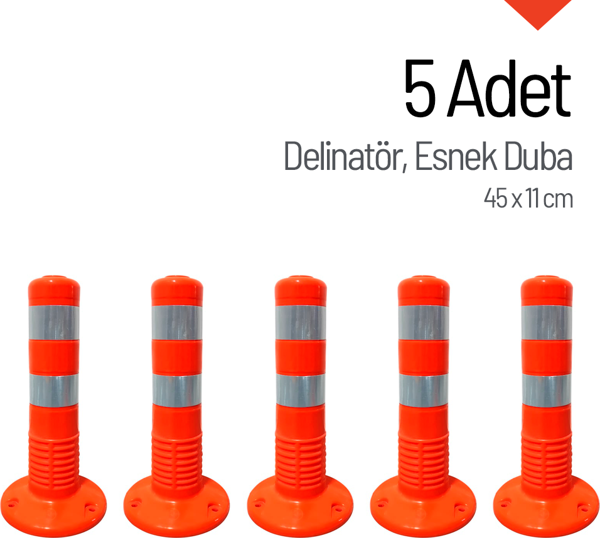 5'li Delinatör Seti 45 x 11 cm, Esnek Duba - Image 1