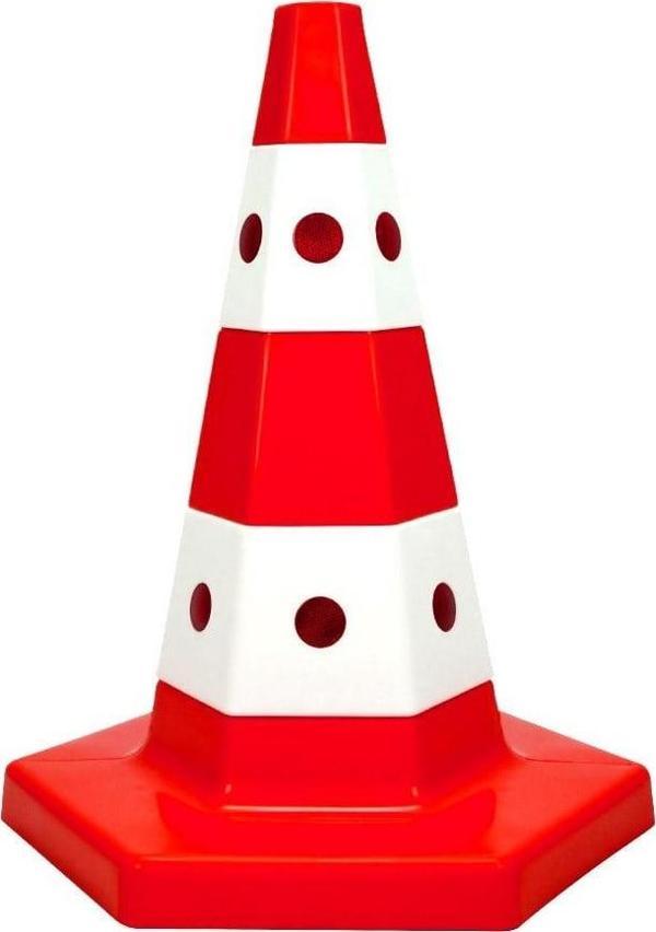 Klasik Kedi Gözlü Trafik Konisi 50 cm Trafik Dubası - Image 1