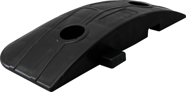 Mercekli Klasik Hız Kesici Kapağı, Yol Kasisi Kapağı 25 x 12 x 3,5 cm Siyah - Image 1