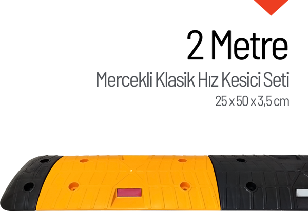 Mercekli Klasik Hız Kesici, Yol Kasisi 2 Metre - Image 1