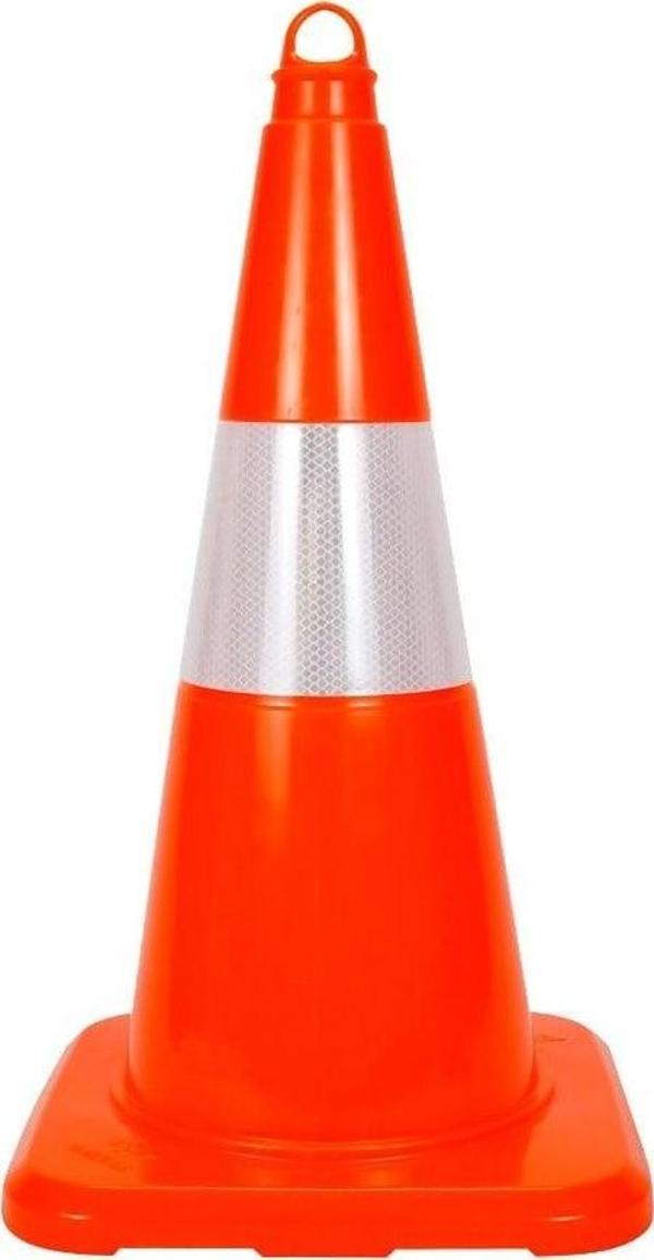 PVC Trafik Konisi 50 cm Reflektifli Trafik Dubası - Image 1